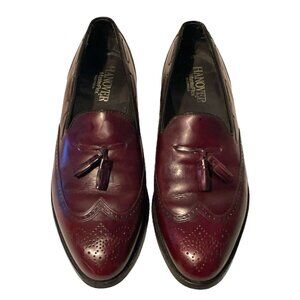 Hanover MasterFlex Mens Wing Tip Leather Loafers Dress Shoes Size 10 1/2 D/B